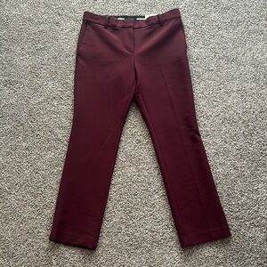 Ann Taylor Burgundy Dress Pants